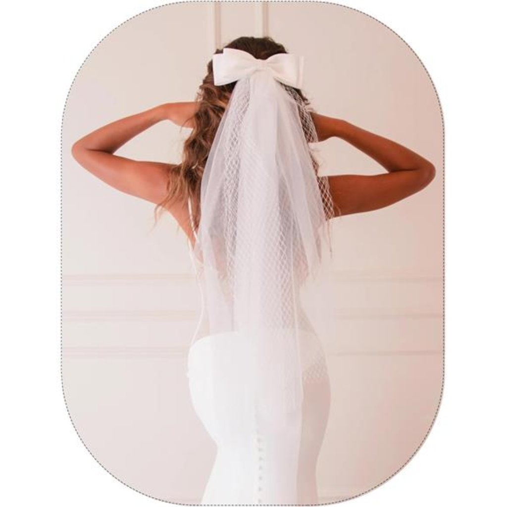 White Short Wedding Veil Pearl Rhinestone Bride Veils Bridal Veils Bachelorette